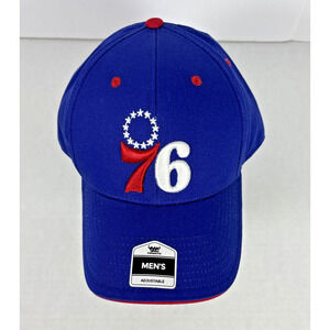 Philadelphia 76ers Hat Cap Snap Back Blue NBA Big Logo Fan Favorite Mens NEW